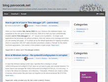 Tablet Screenshot of blog.pavoocek.net